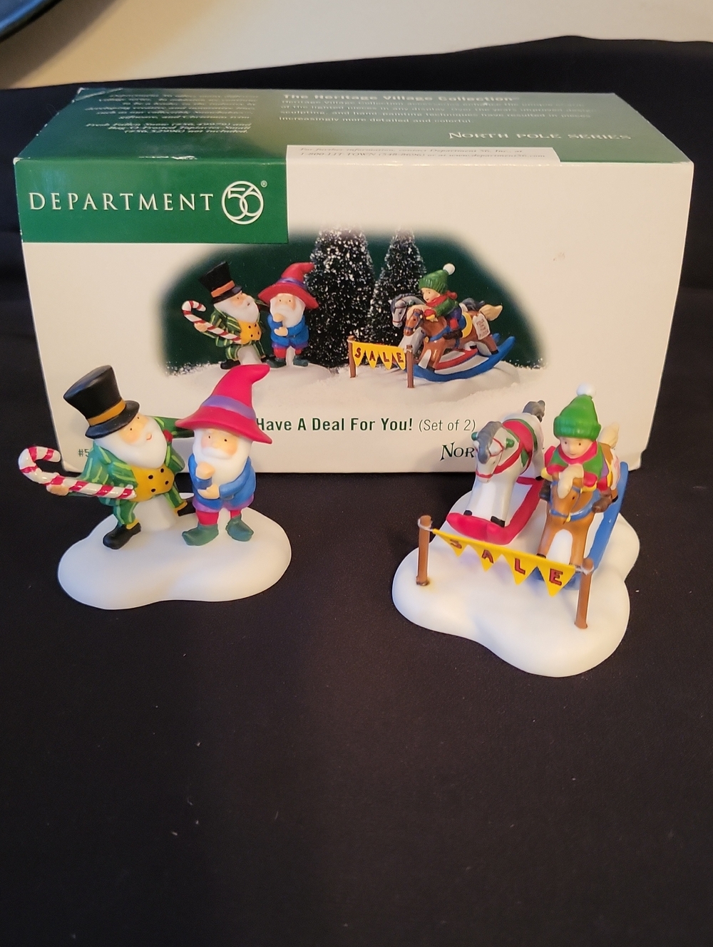 Department 56 Village Accessories "Do I Have A Deal For You"